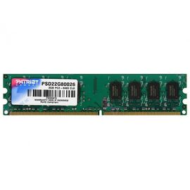  Оперативная память DDR2 2Gb 800MHz Patriot PSD22G80026 RTL PC2-6400 CL6 DIMM 240-pin 1.8В 
