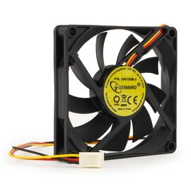  Вентилятор 80 мм Gembird D8015SM-3, 80x80x15, 3 pin, 2600 rpm, SB (sleeve bearing), провод 30 см 