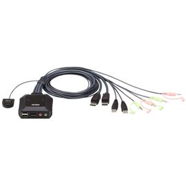  KVM-переключатель Aten CS22DP-AT 2 port USB DP KVM Switch 