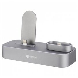  Настольная зарядная станция COTEetCI CS7205-TS Base 22 2-in-1 для iPhone+Airpods, серебристый 