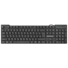  Клавиатура Defender Element HB-190 Black, USB, 104кн, 1.5м 