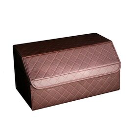  Органайзер - автомобильный эко кожа 30*32*65 (brown) (117109) 