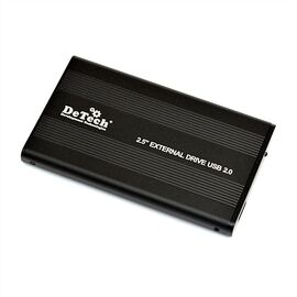  Внешний карман для жесткого диска DeTech DT-EX25U2 Black 