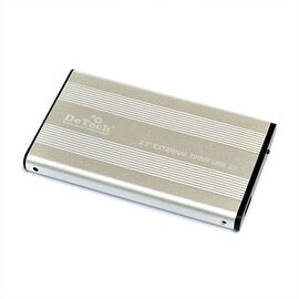  Внешний карман для жесткого диска DeTech DT-EX25U2 Silver 