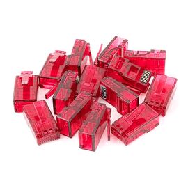  Коннектор DeTech RJ45 8P8C F/G красный (1000 шт/упак) 