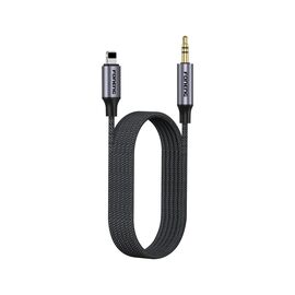  Кабель AUX Jack 3,5mm - Lightning Foneng BM31, 1M (Metal Gray) 